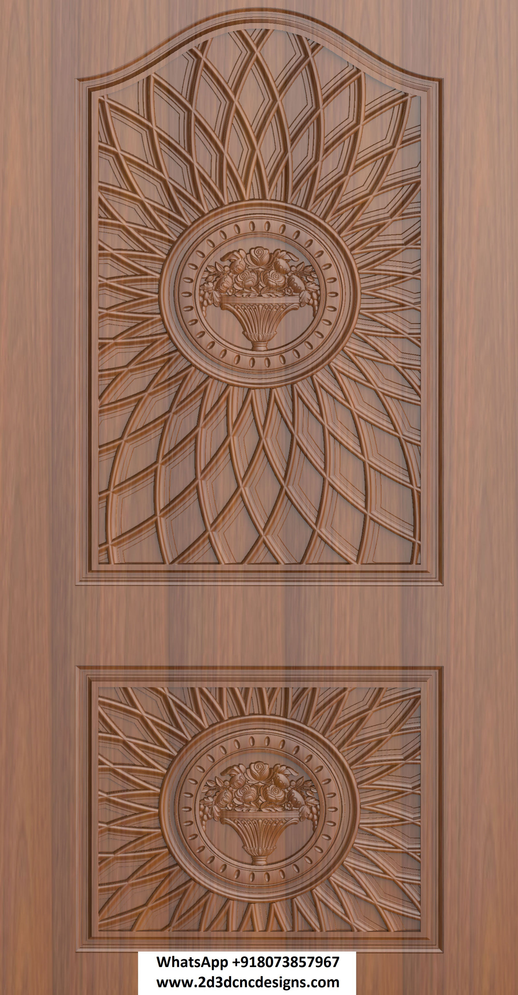 Modern Door 41 3D Design artcam relief file for CNC Router