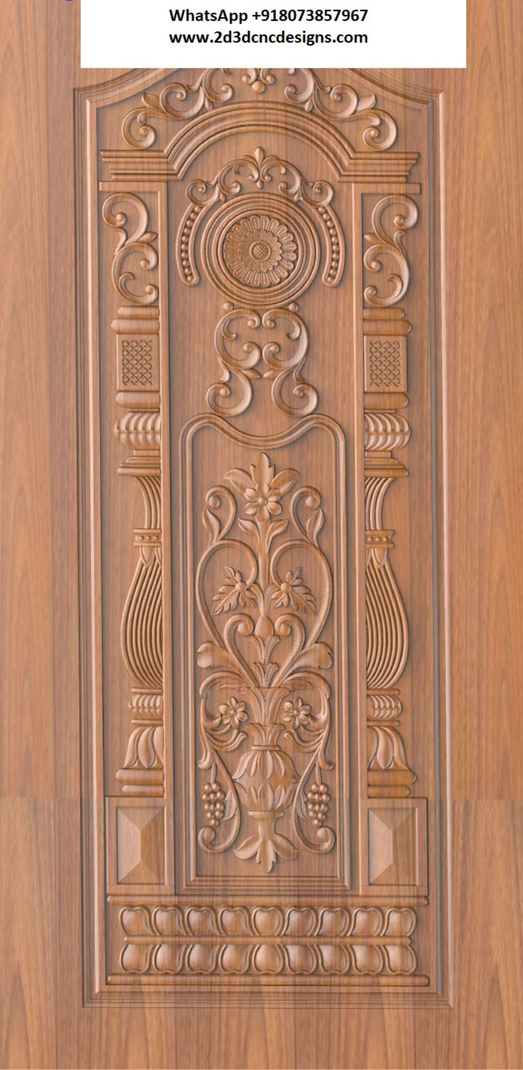 Modern Door 25 3D Design artcam relief file for CNC Router