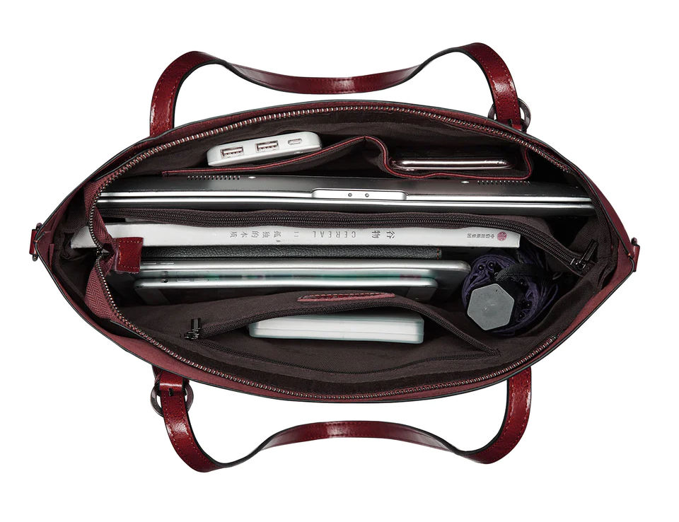 Thumbnail: El yapımı hakiki deri tote çanta