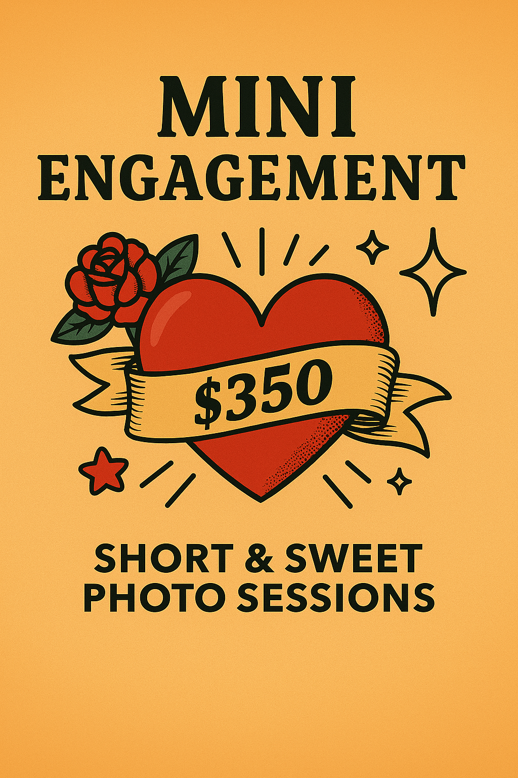 Mini Engagement Portrait Package – 10 images • 30 minutes • 1 location