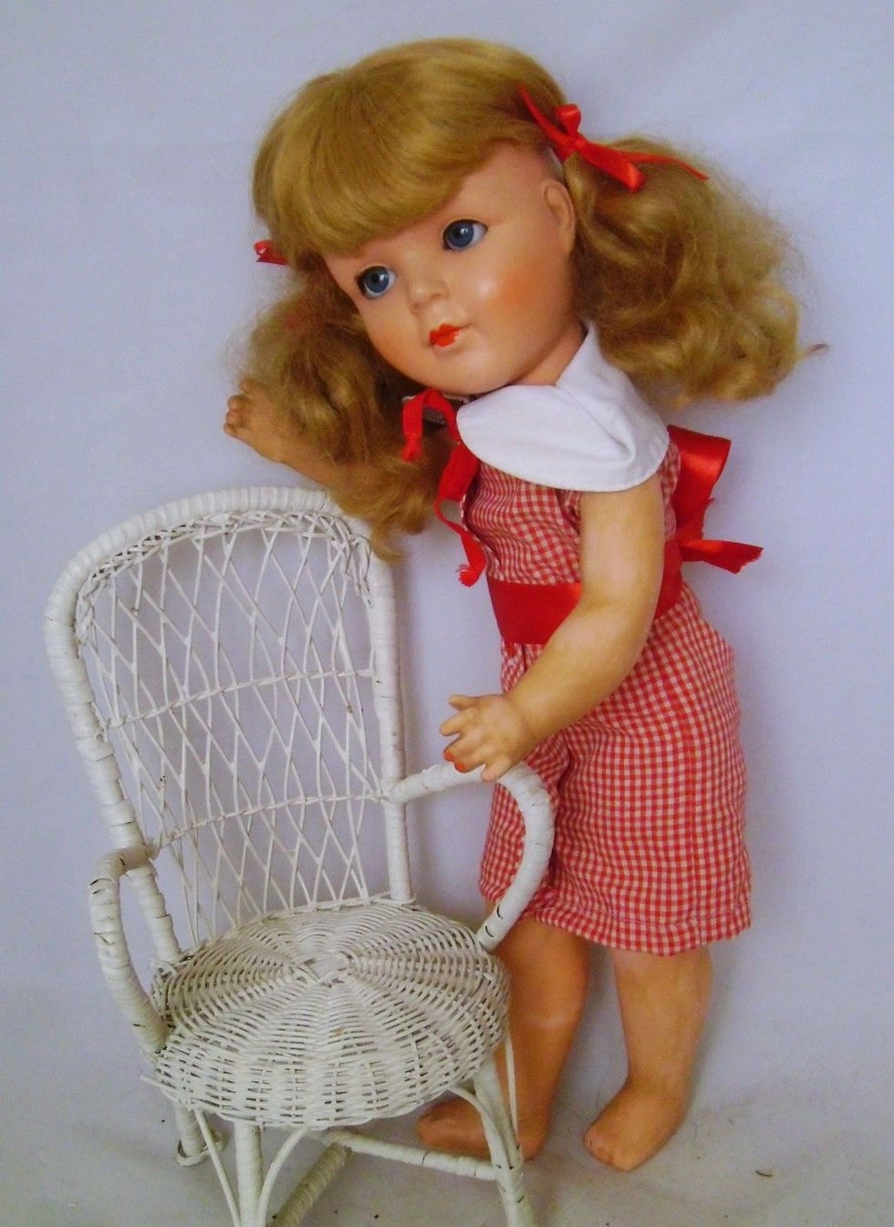 Miniatura: Adorable vintage German doll 45cm/17,7" with sleeping eyes