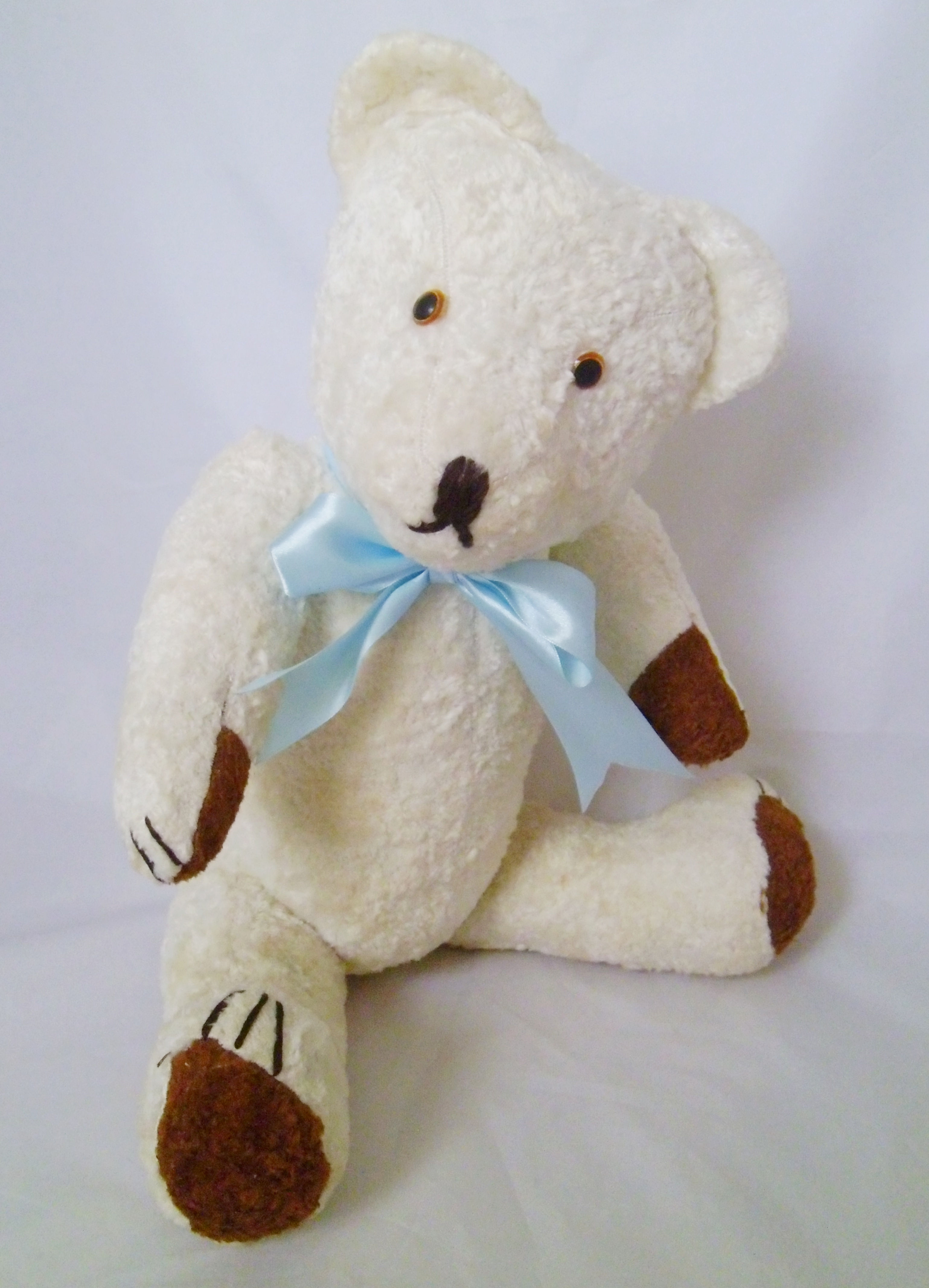 Lovely vintage White teddy bear 50cm - 19.7"