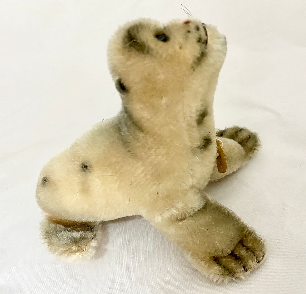 Miniatura: Lovely Vintage Steiff mini seal Robby - 15cm with label