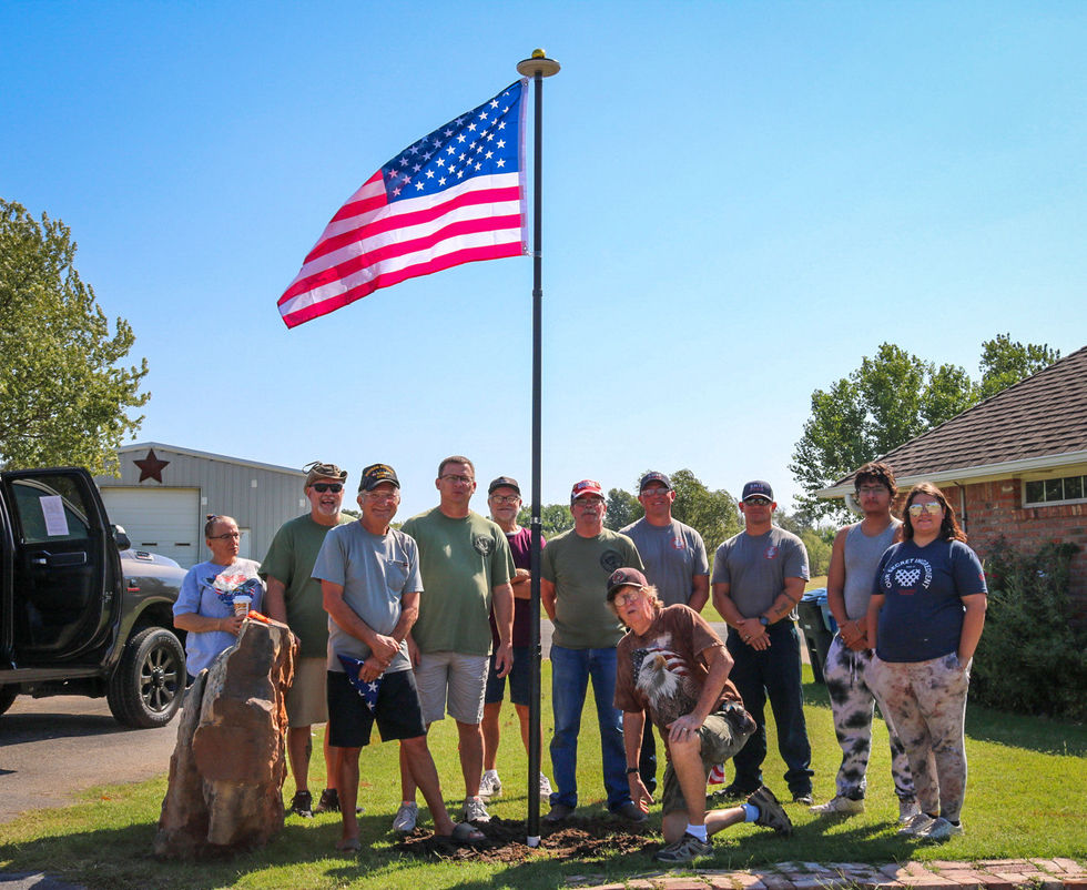 National Veterans Flagpoles United ceremony