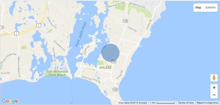 Map of Point Judith