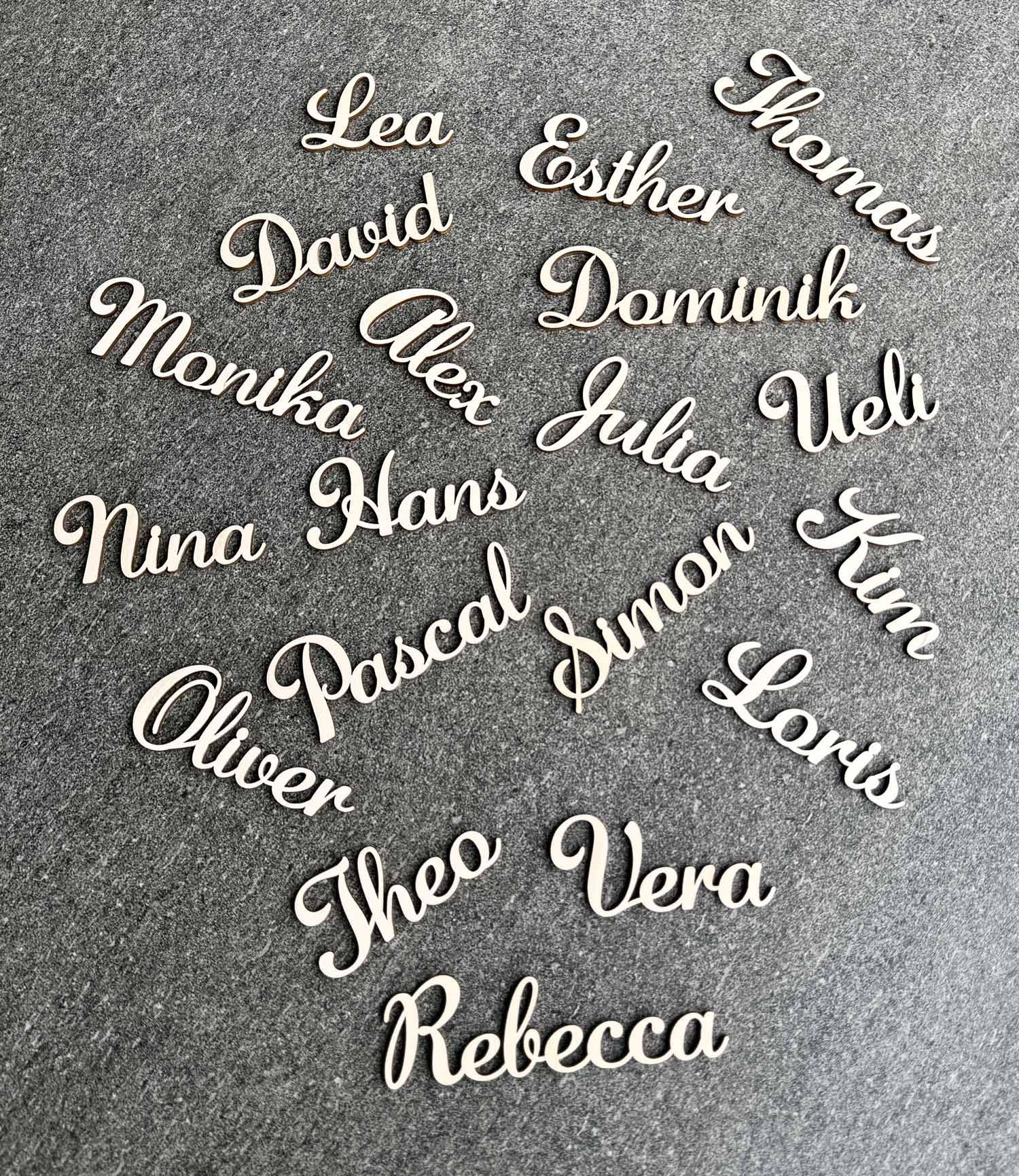 Namensschilder aus Holz für Hochzeit oder Party/Fest