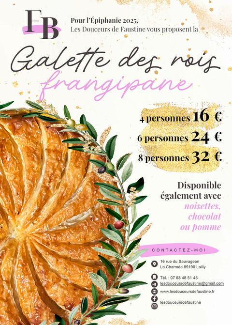 Carroussel d'images avec les flyers des différents événements auxquels participent Les Douceurs de Faustine