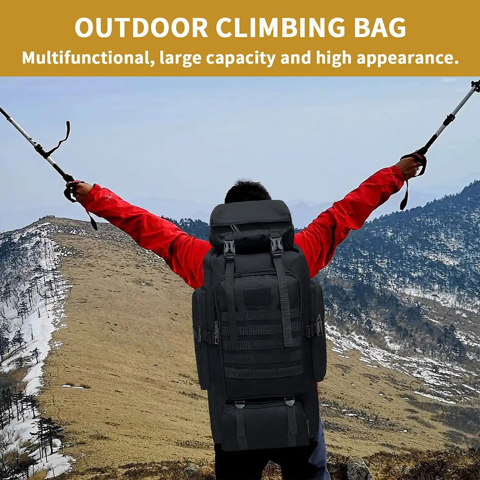 Thumbnail: Vaupan Hiking Backpack, 80L Camping Backpack, Waterproof Large Outdoor Sport Tr