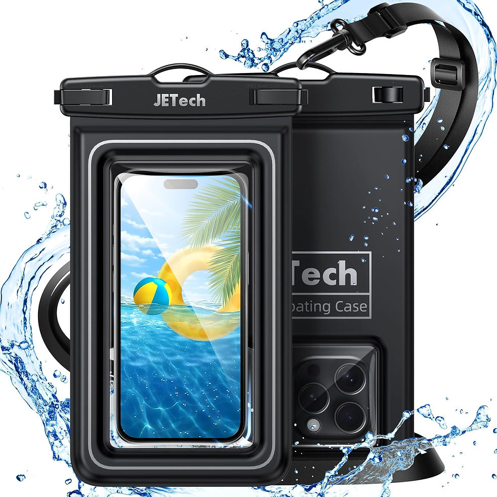 JETech Floating Waterproof Phone Pouch, 2 Pack Water Proof Case for iPhone 16e