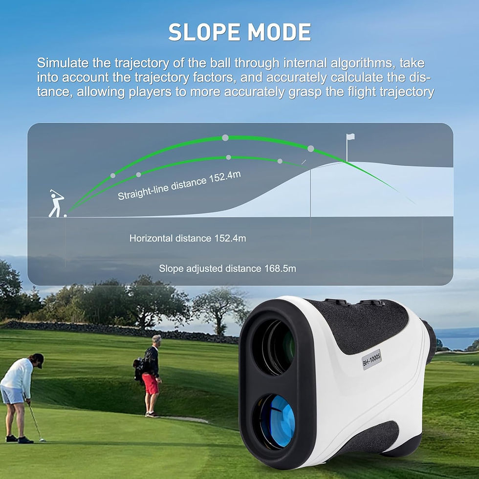 Thumbnail: Golf Rangefinder with Slope, 1200 Yard, Laser Range Finder for Hunting, 7X Magn