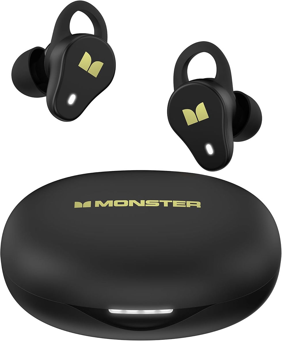 Thumbnail: Monster N-Lite 210 Wireless Earbuds, Bluetooth 5.4 in-Ear Stereo Headphones, Bu