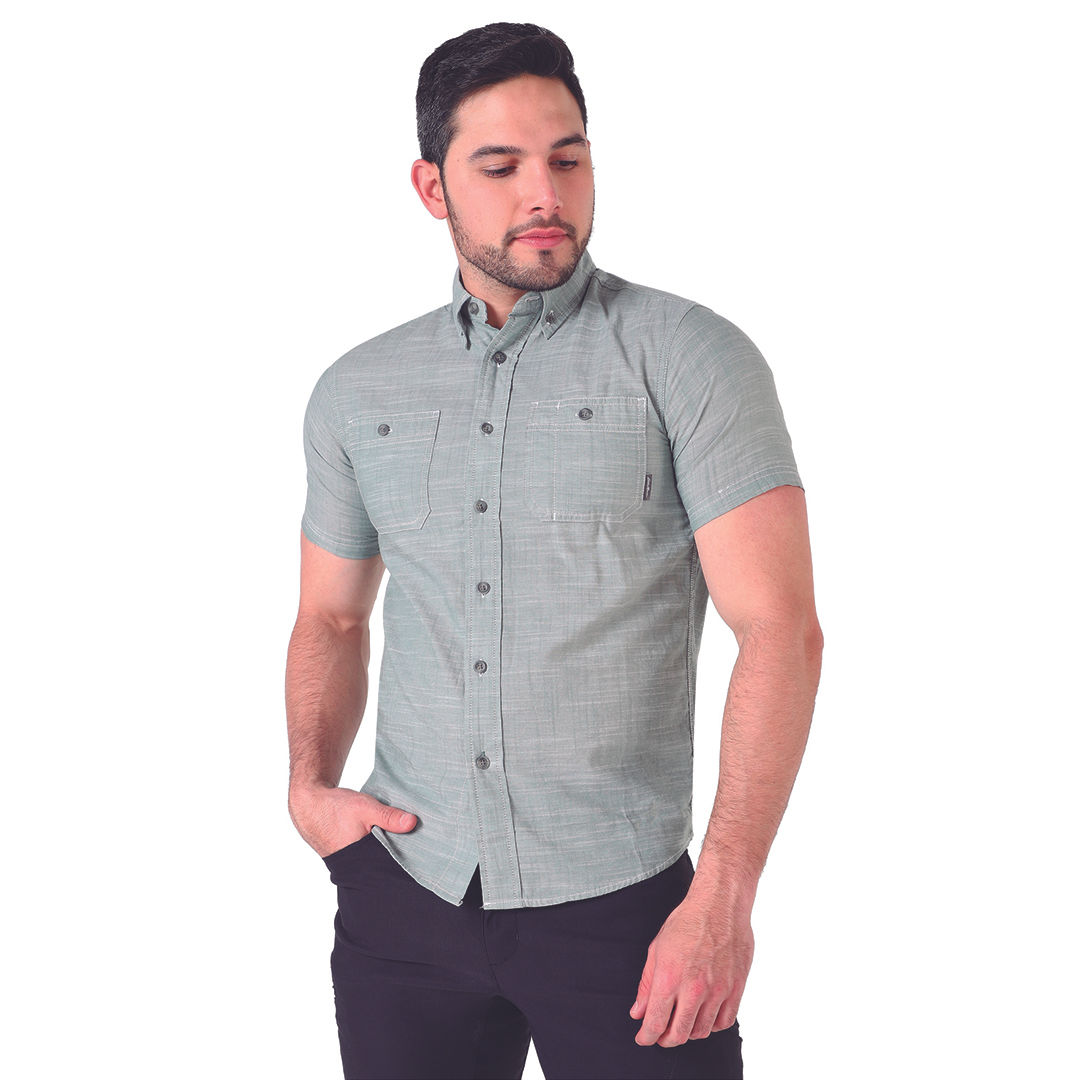 Camisa de Hombre Solarfoil Shoreliner MC Eddie Bauer