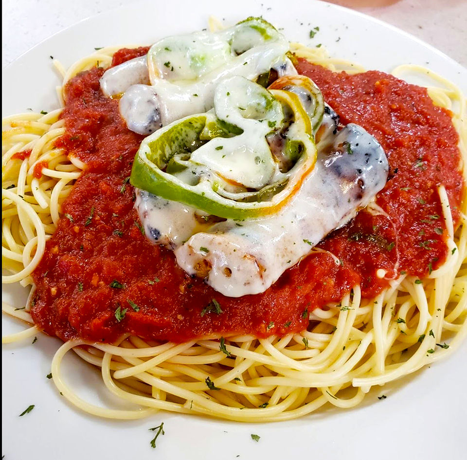 Spaghett with Peppers at Olympic Flame, Wildwood Boardwalk, New Jersey, Jersey Shore
