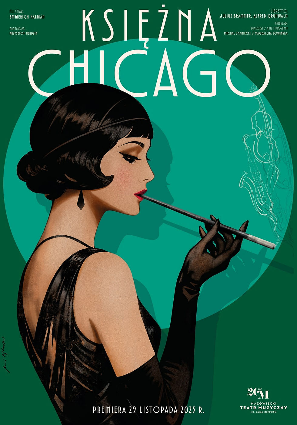 "Księżna Chicago" Mazowiecki Teatr Muzyczny plakat