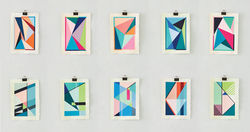 Collection of paintings on paper