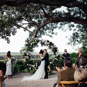 Kirsty Laing Civil Marriage Celebrant - Heart N Soul Ceremonies - Fig Tree Byron Bay wedding ceremony. Photo by Rabbit + Bear