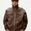 縮圖：Vintage fur collar do old cotton jacket loose casual warm pu leather jacket