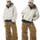 縮圖：Outdoor Deconstructed Patchwork Punch Jacket Men's Waterproof Windproof