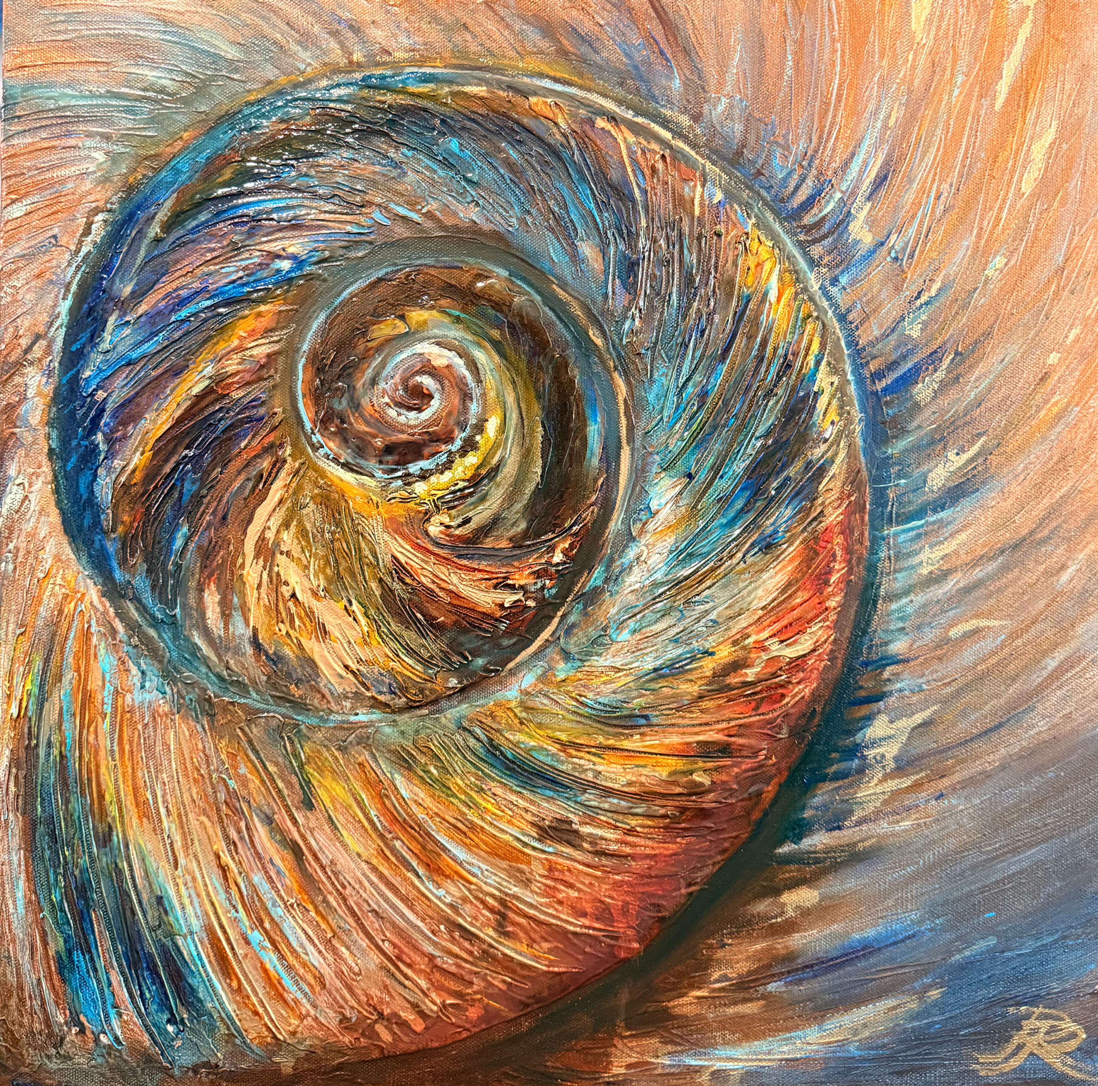 “The Bronze One” Enhanced Print 12 x 12 in