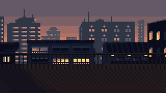 夜の屋上