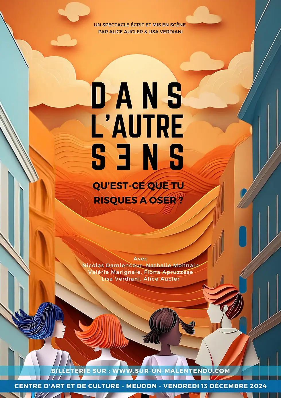 AFFICHE SPECTACLE DANS L'AUTRE SENS - DECEMBRE 2024