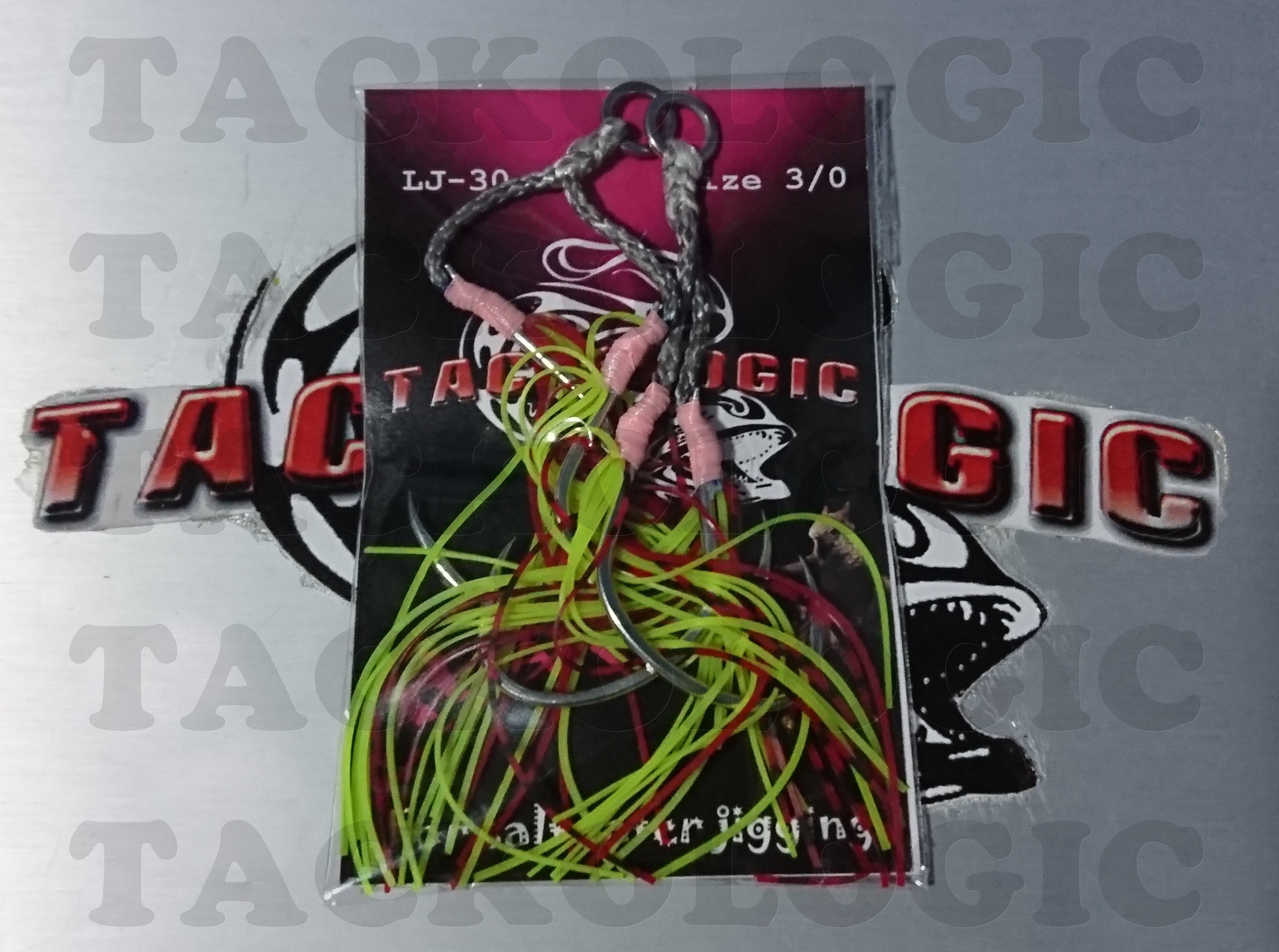 Tackologic Harpy Medium Long Fall Jigging Hooks (Pink Series)