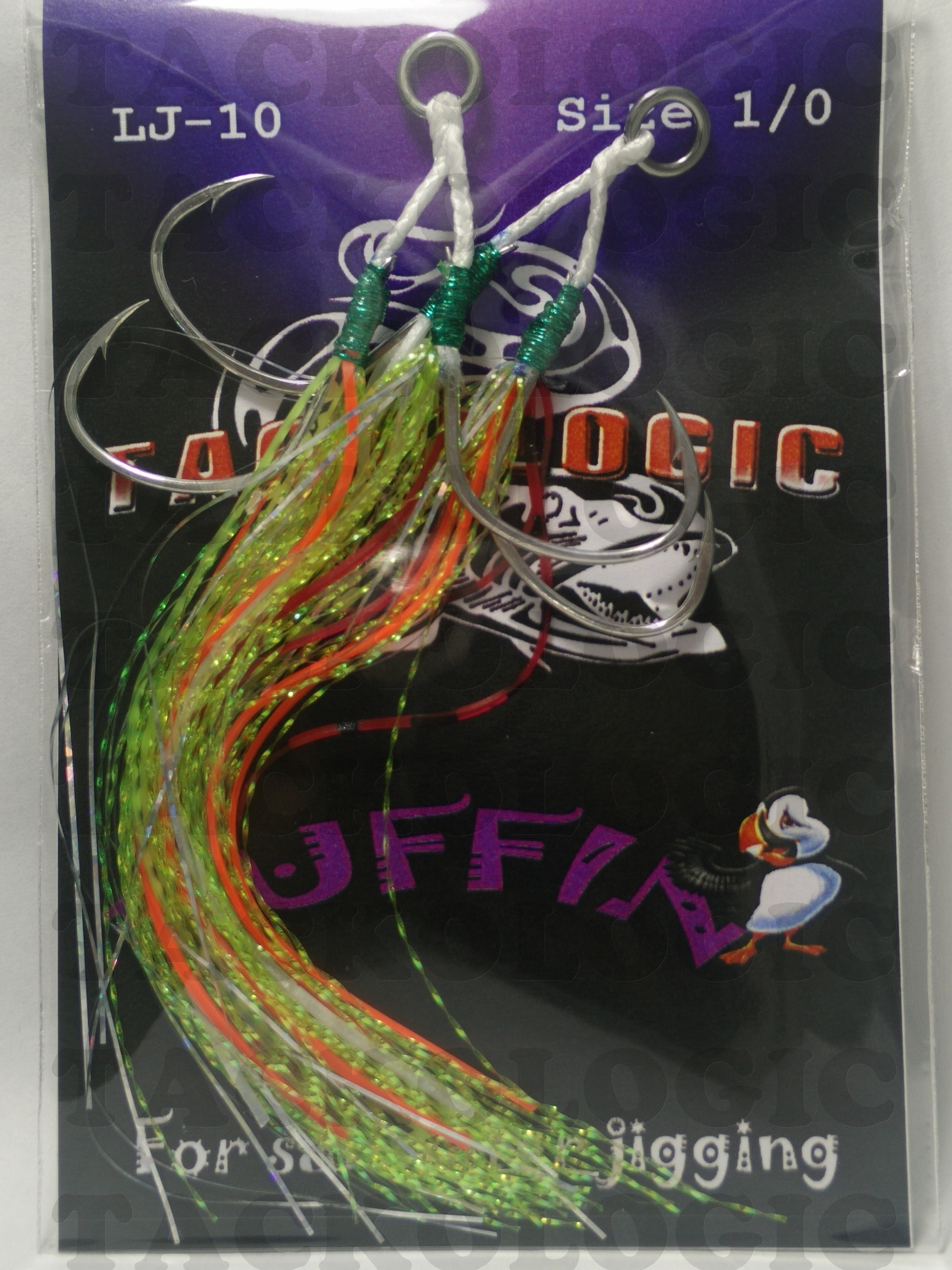 Tackologic Puffin Light Jigging Hooks (Purple Series)