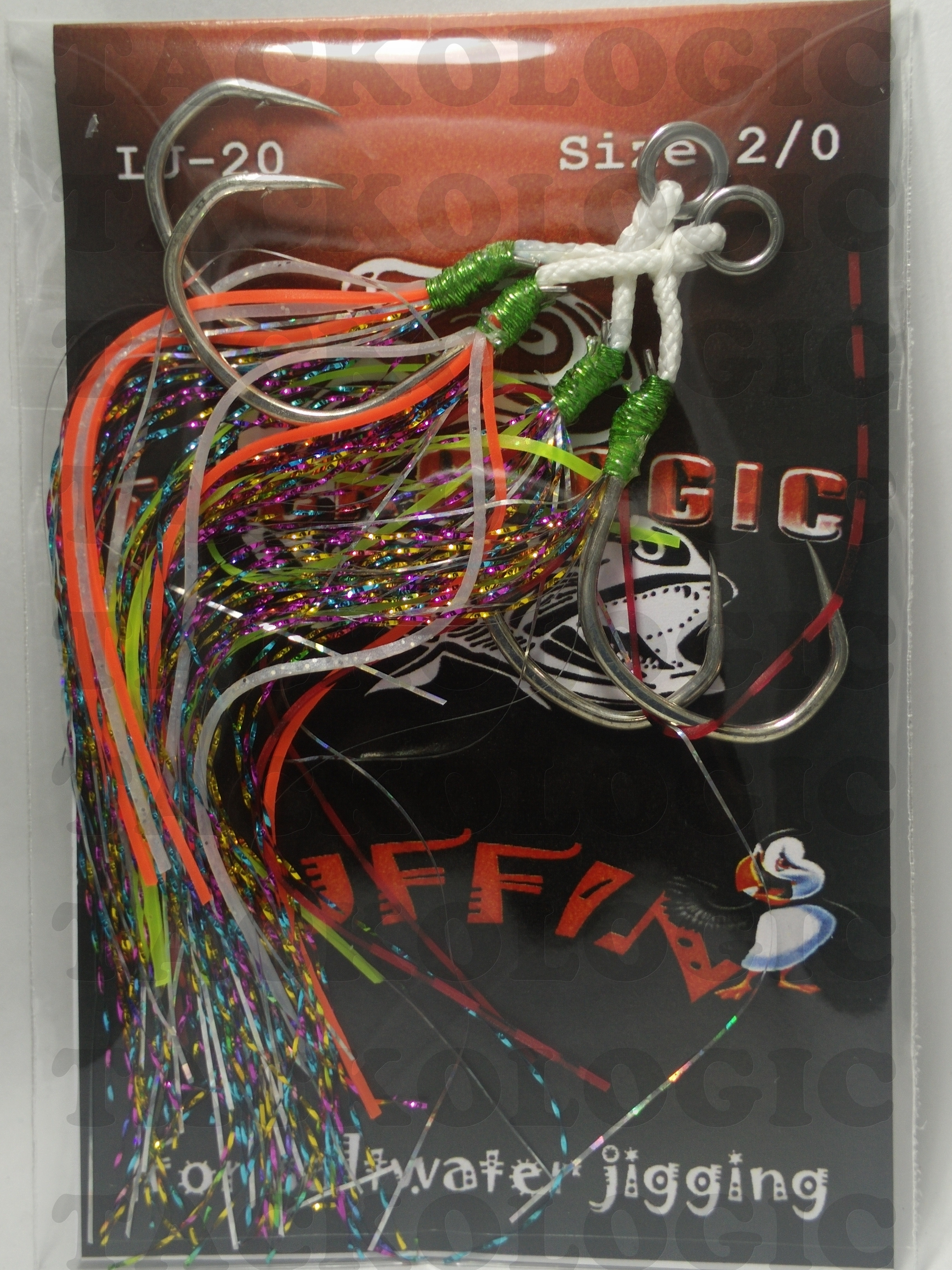 Tackologic Puffin Light Jigging Hooks (Red Series)