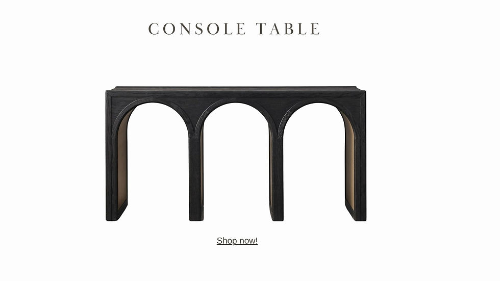 Thumbnail: Black console table