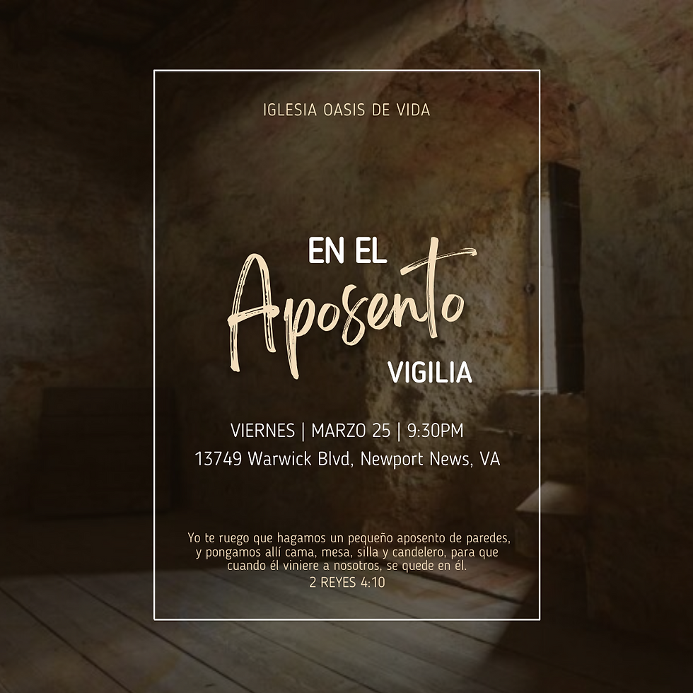 Vigilia: En El Aposento Alto