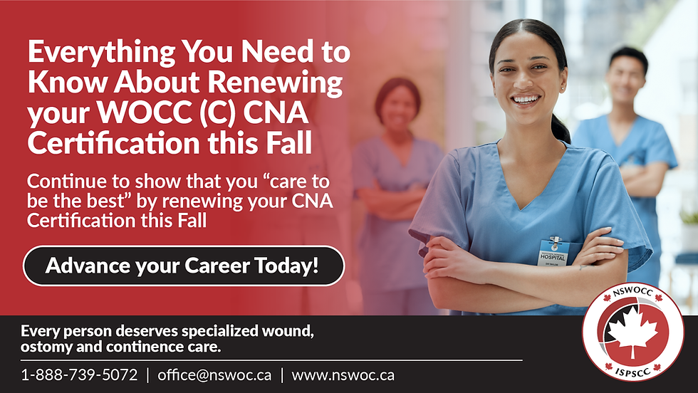 Everything You Need to Know About Renewing your WOCC (C) CNA Certification this Fall