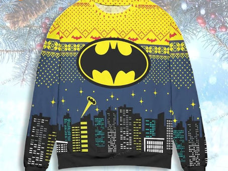 Fearlessly Festive: Unleash Your Inner Hero with the Batman Ugly Christmas Sweater