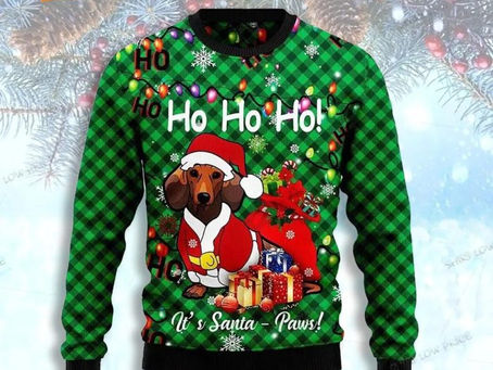 Fetch Holiday Cheer with the Cutest Dachshund Ugly Christmas Sweaters!