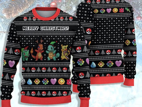 Unleash Your Inner Trainer with the Coolest Pokémon Ugly Christmas Sweater!