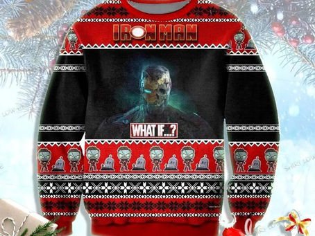 Unleash Your Inner Superhero with the Ultimate Iron Man Christmas Sweater!