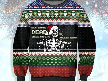 Deck the Halls with Bones: Unveiling the Perfect Skeleton Christmas Sweater for Spooky Holiday Celeb