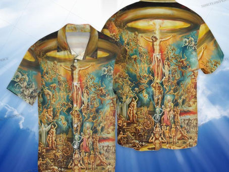 Stylishly Divine: Unveiling the Jesus Hawaiian Shirt Trend for Summer Fun!