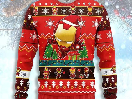 Unleash Your Inner Superhero with the Ultimate Iron Man Ugly Christmas Sweater: The Perfect Blend of