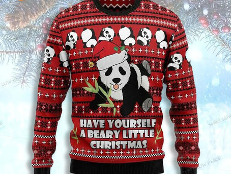 Get in the Festive Spirit with our Adorably Unique Panda Ugly Christmas Sweater!
