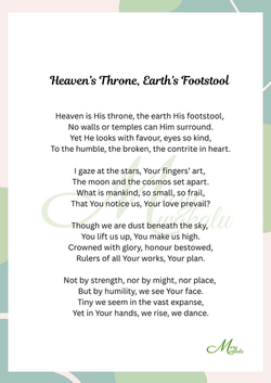 Heaven’s Throne, Earth’s Footstool - Mary Mwakalu