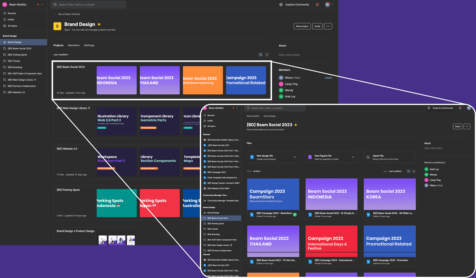 Beam Mobility - Brand Design on Figma