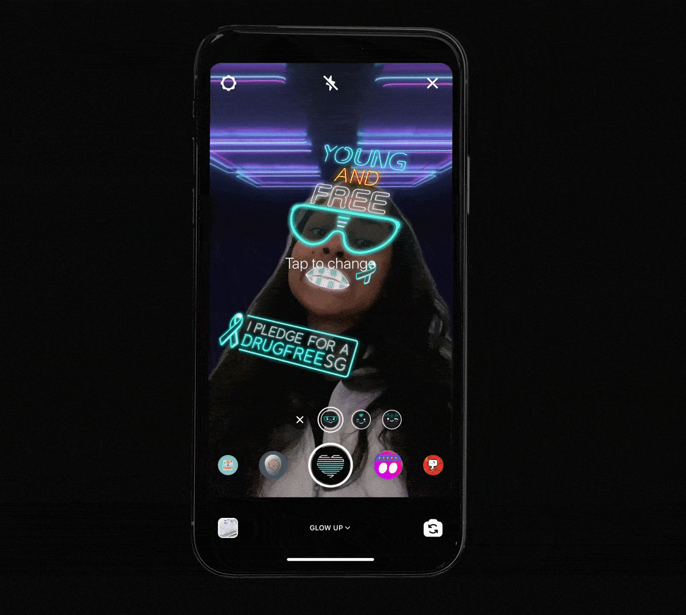 DrugFreeSG Light-up 2020 - AR Filter