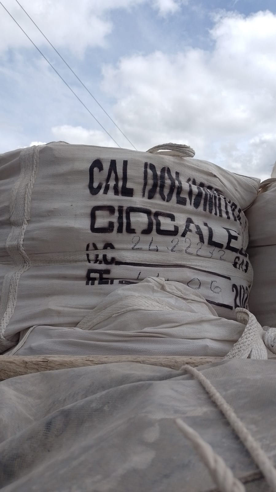 Miniatura: Cal dolomítica en big bag