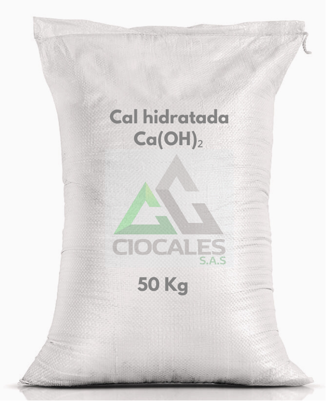 Cal apagada bulto de 50 kg