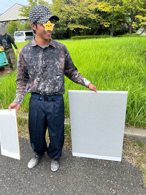 2024/9/19 ベトナム人技能実習生の随時三級技能検定練習(建築塗装)＠千葉県
