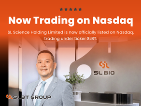 前身為 SL BIO Ltd. 的 SL Science Holding Limited 完成業務合併，正式登錄 Nasdaq 全球市場