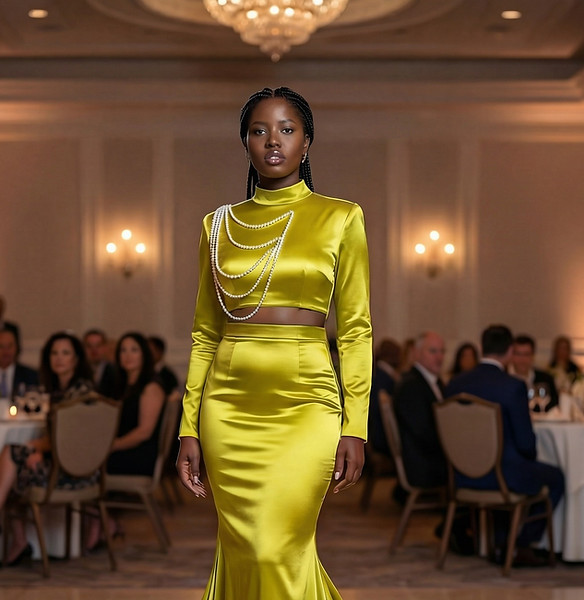 Luxury custom evening gown by Patience Bitondo Atelier