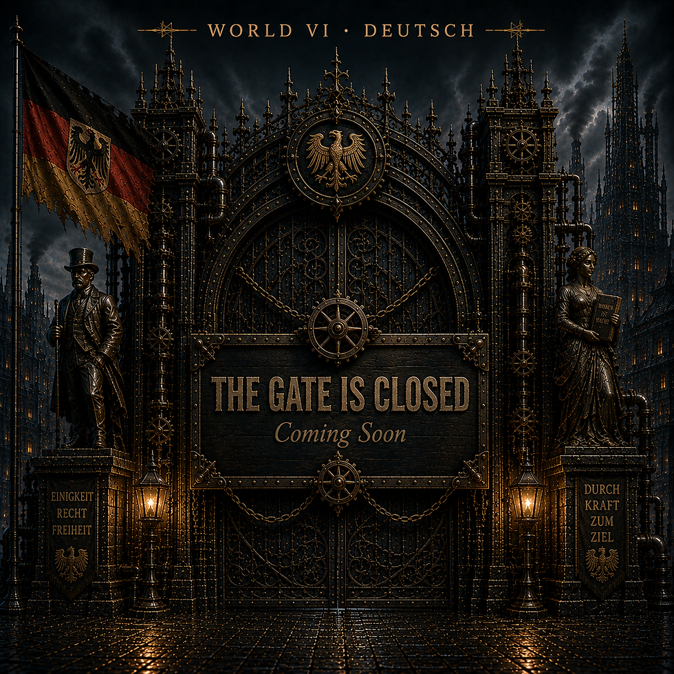 AiNihore World VI German Gate — The Gate Is Closed, Coming Soon