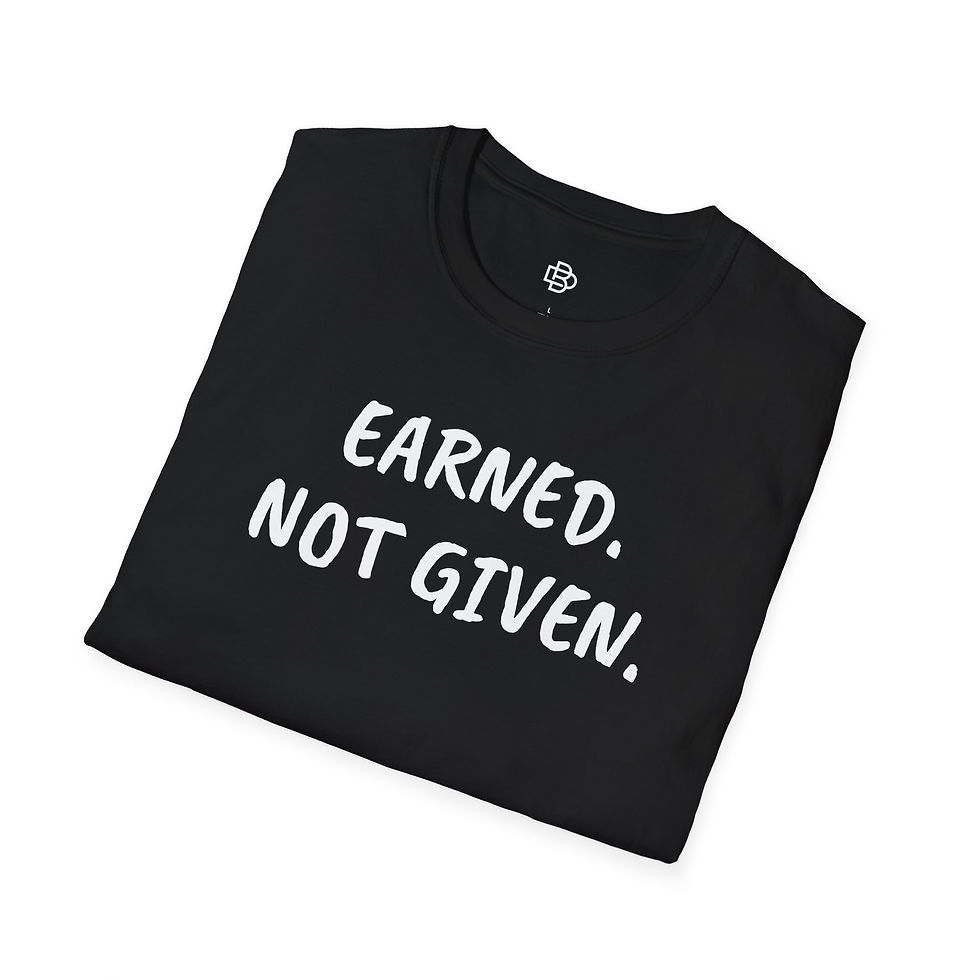 Thumbnail: Earned. Not Given. Tee