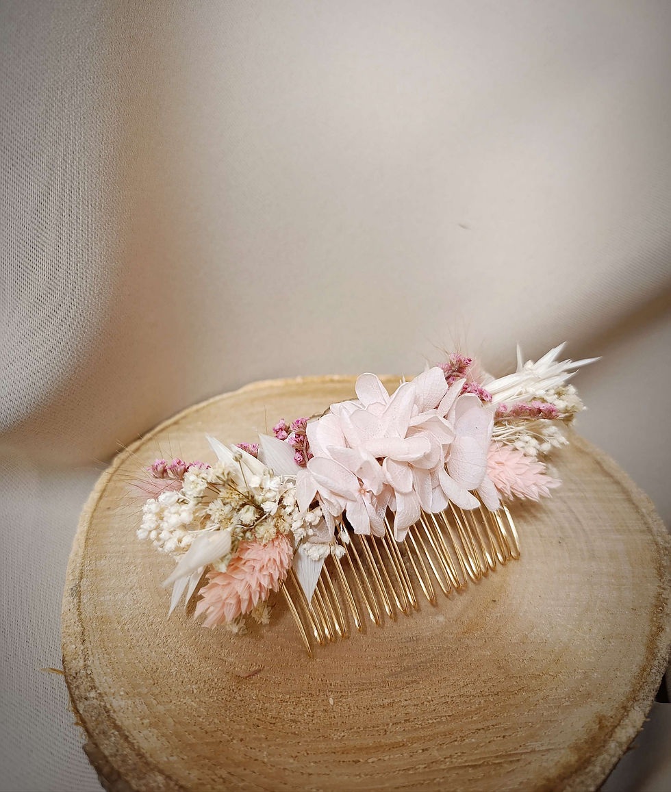 Miniature : Peigne Fleuri Romance 